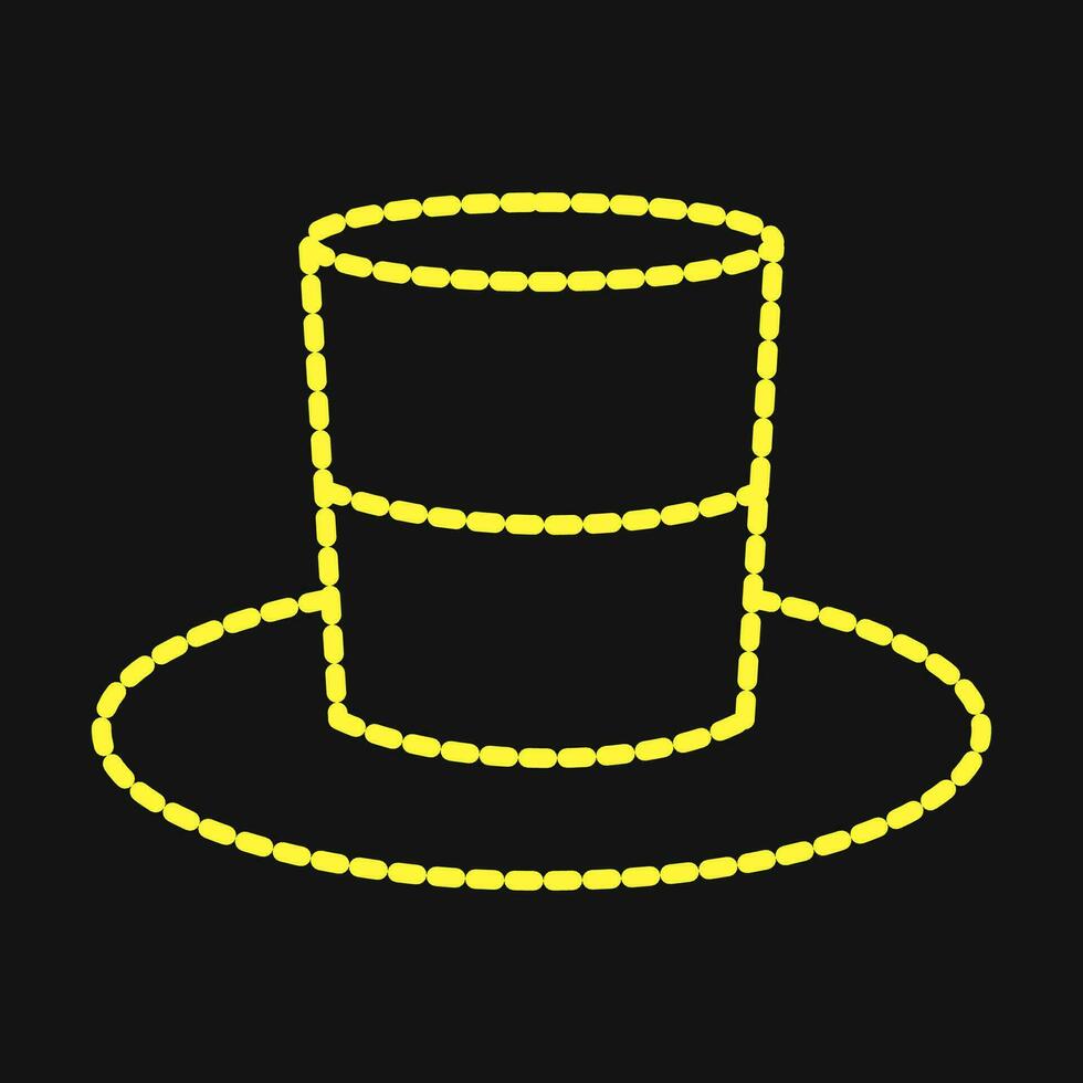 Icon hat. Indonesian independence day celebration elements. Icons in dotted style. Good for prints, posters, etc. vector