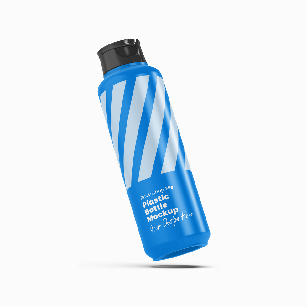 Cosmetic Plastic Bottle Mockup psd