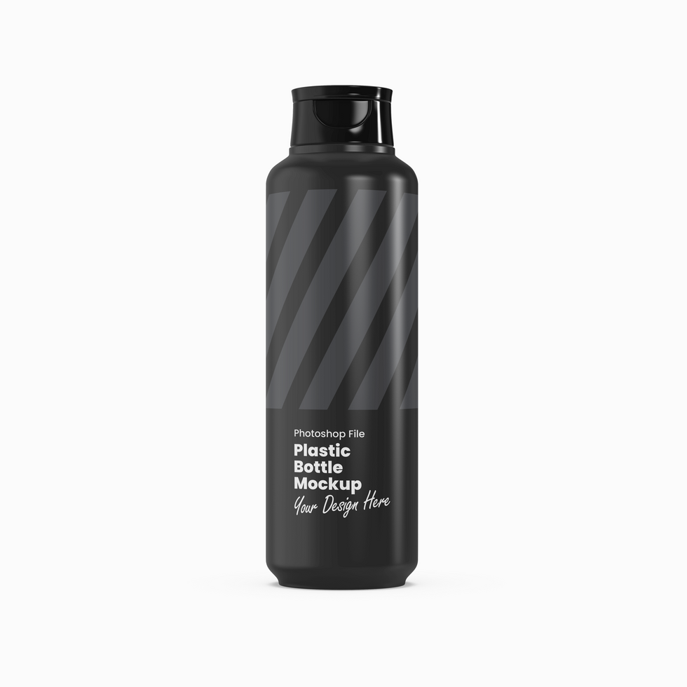 Cosmetic Plastic Bottle Mockup psd