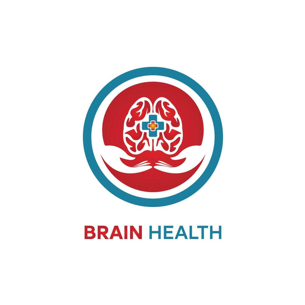 brain health logo vector