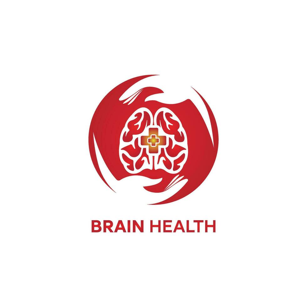 brain health logo vector