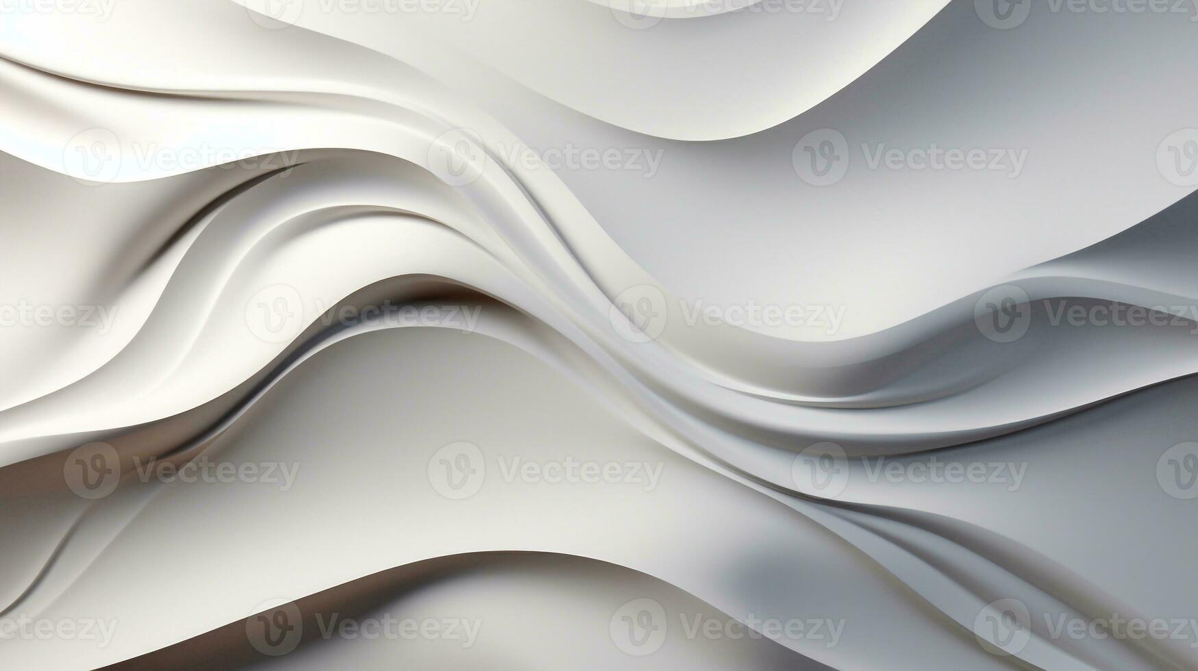 Whispering White space Abstract Light Grey and White Canvas Generative AI photo