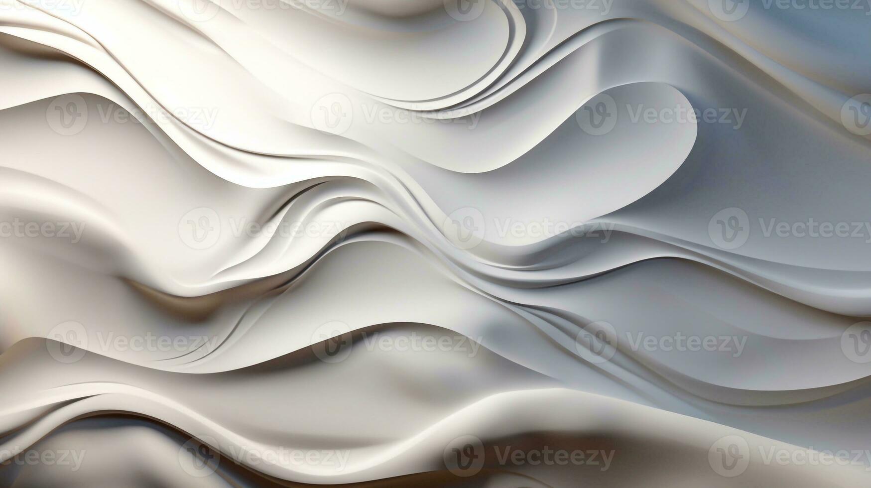 Abstract Illumination Subtle White and Pale Grey Fusion Generative AI photo