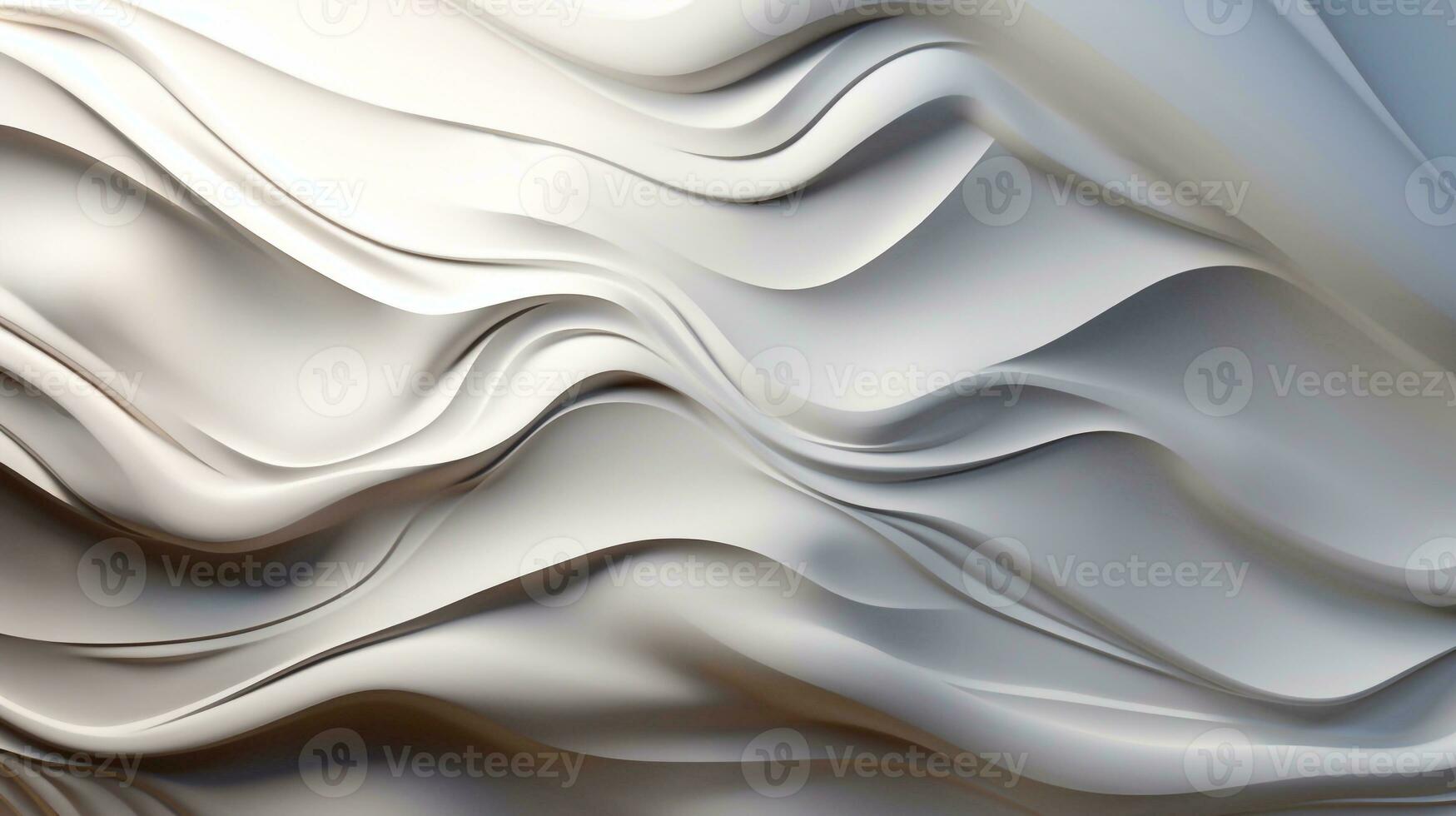 Abstract Canvas Ethereal White and Soft Grey Harmony Generative AI photo