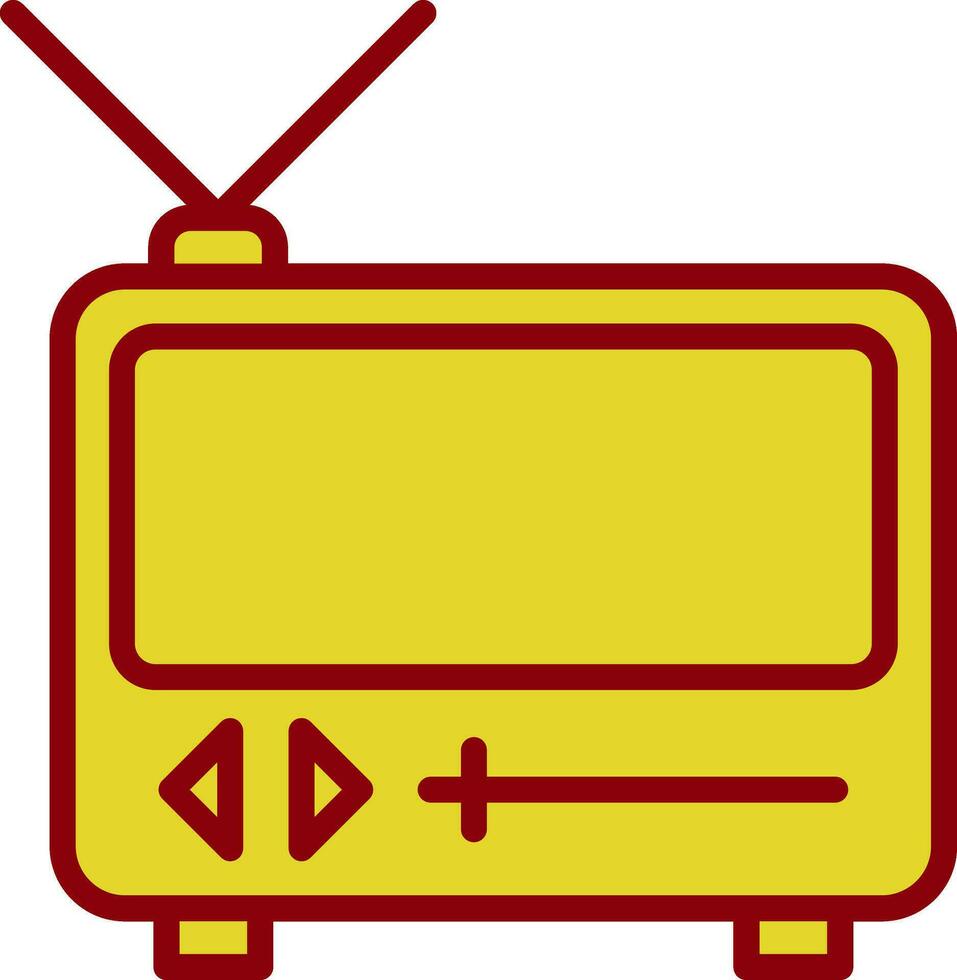 diseño de icono de vector de televisión