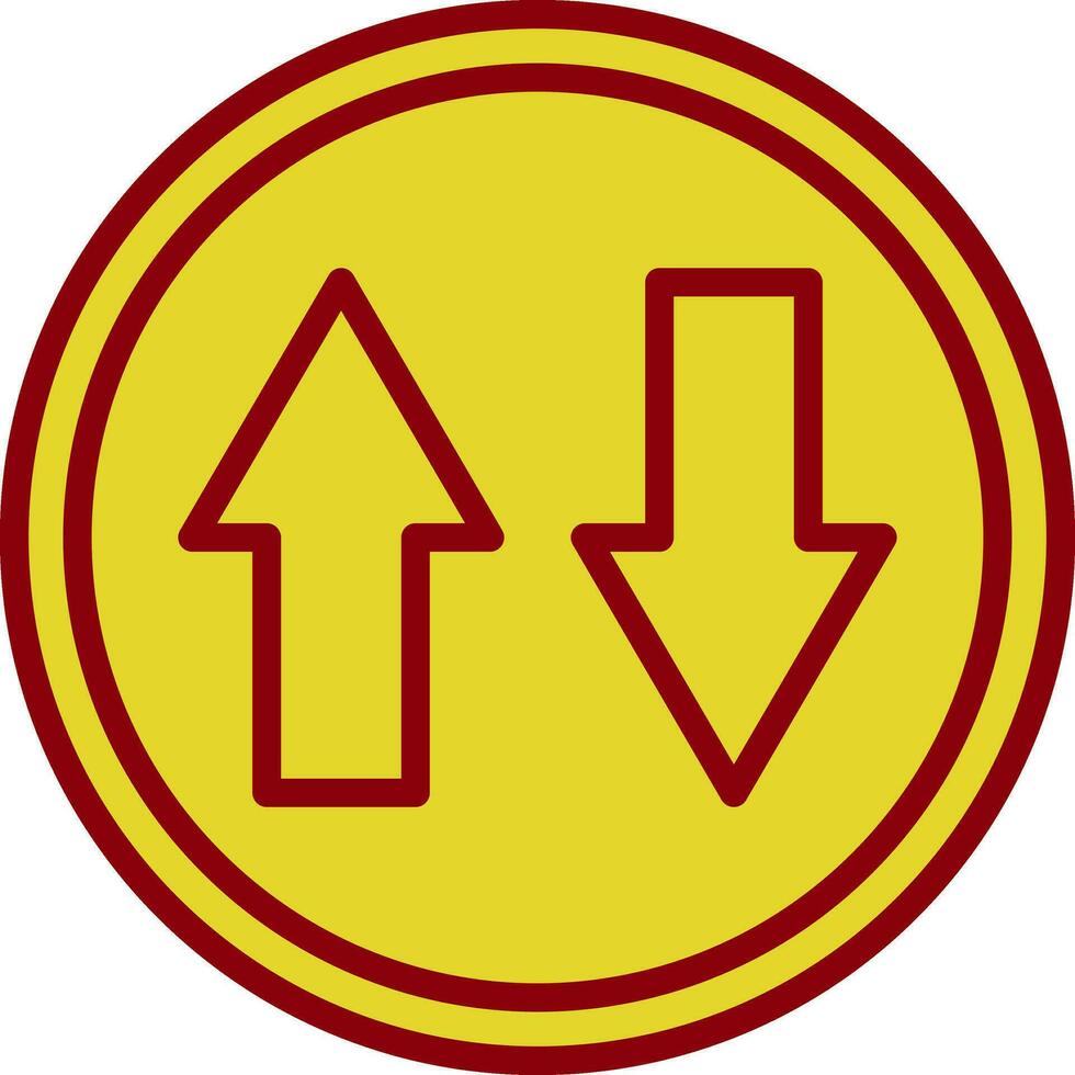 Up and Down Arrow Vector Icon Design