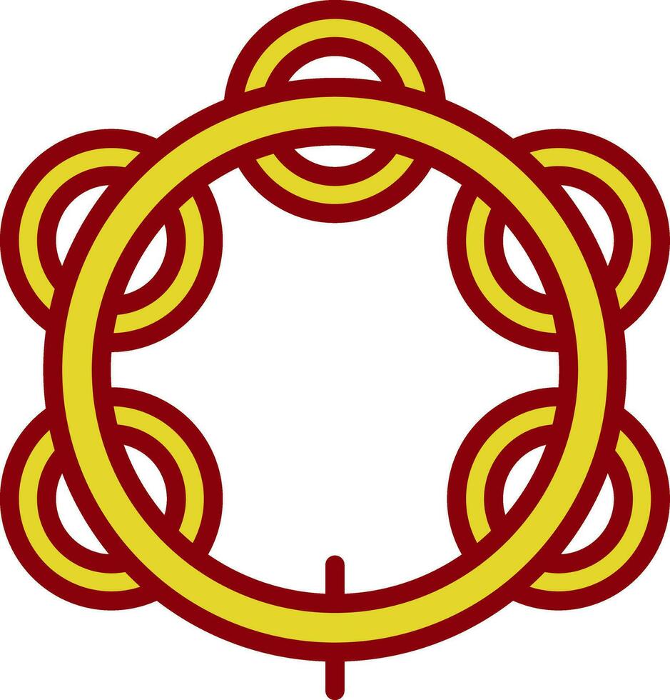 Tambourine Vector Icon Design
