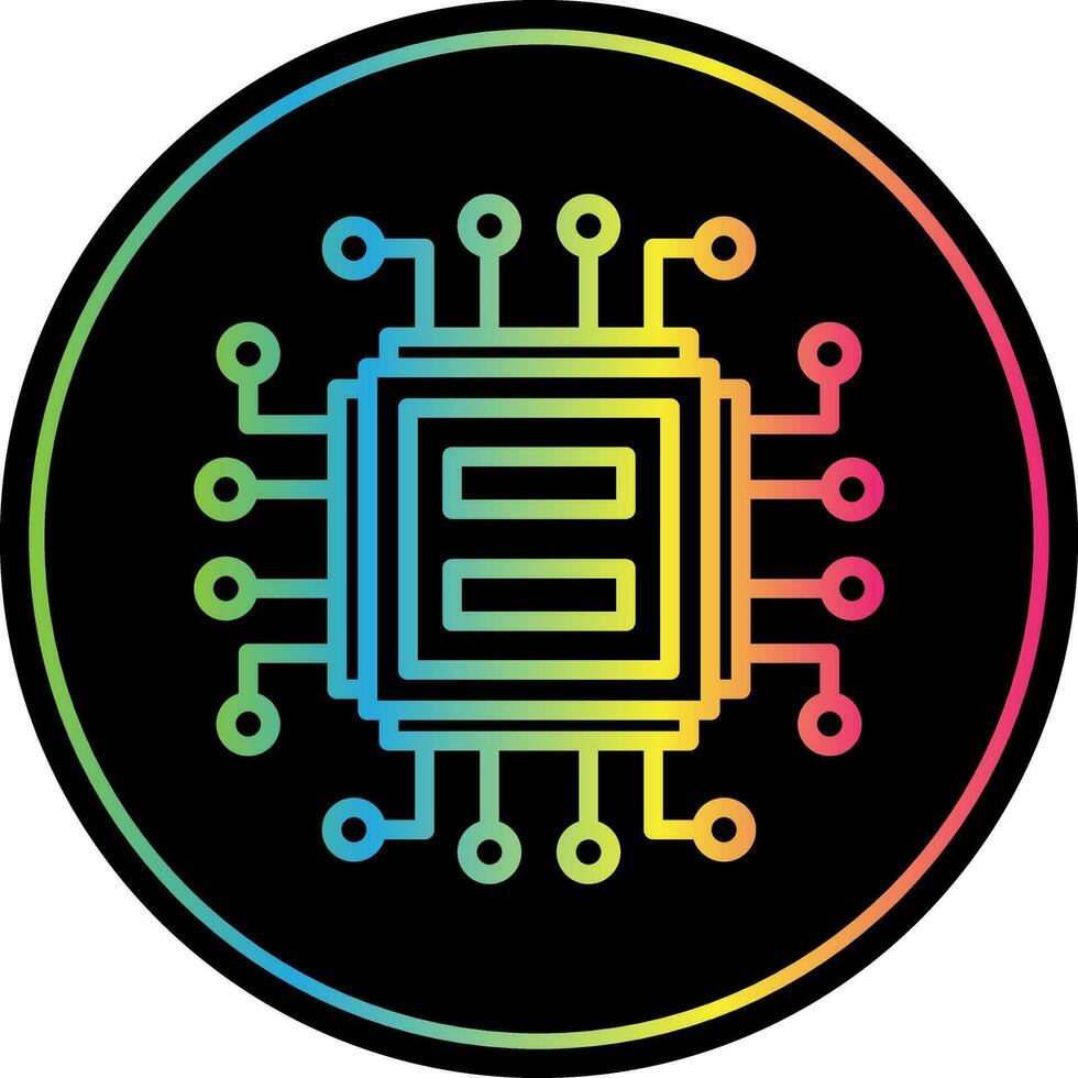 Cpu Vector Icon Design