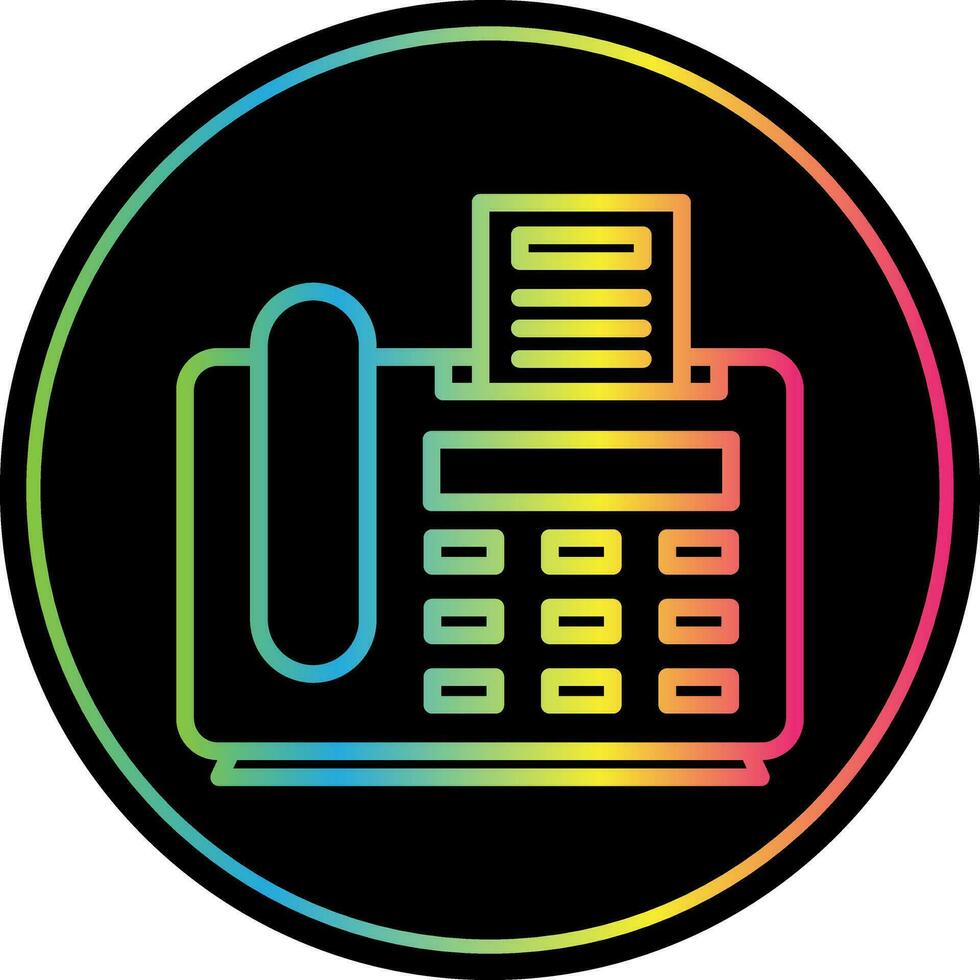 Fax Machine Vector Icon Design