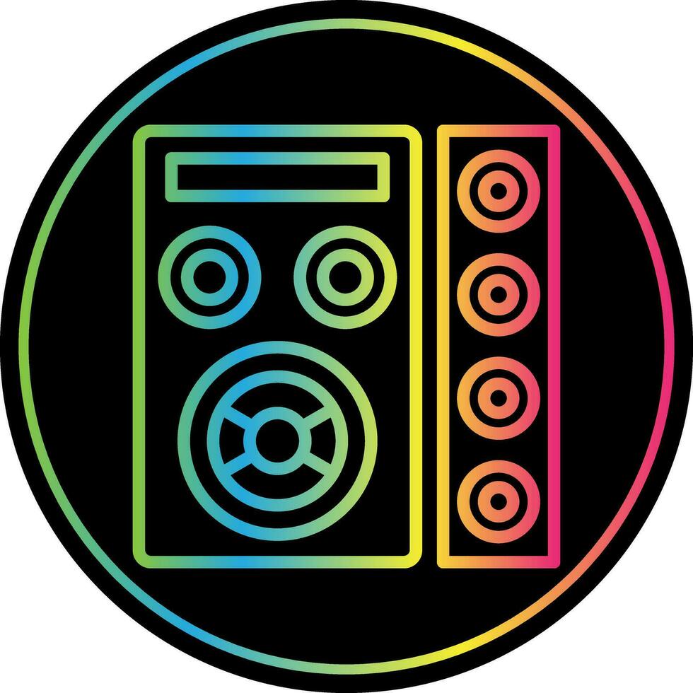 diseño de icono de vector de altavoz