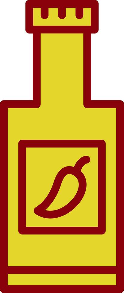 Chili Sauce Vector Icon Design