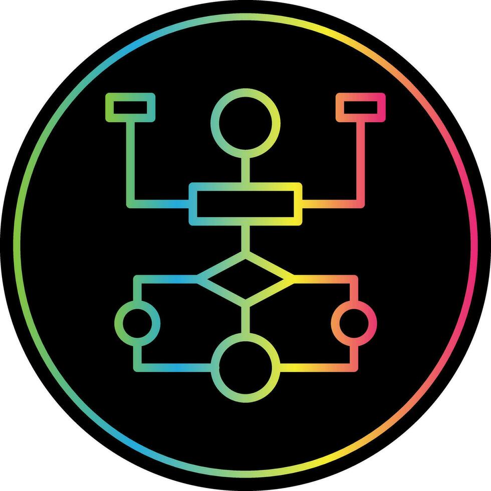 Flow Chart Vector Icon Design