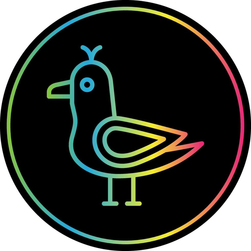 diseño de icono de vector de gaviota