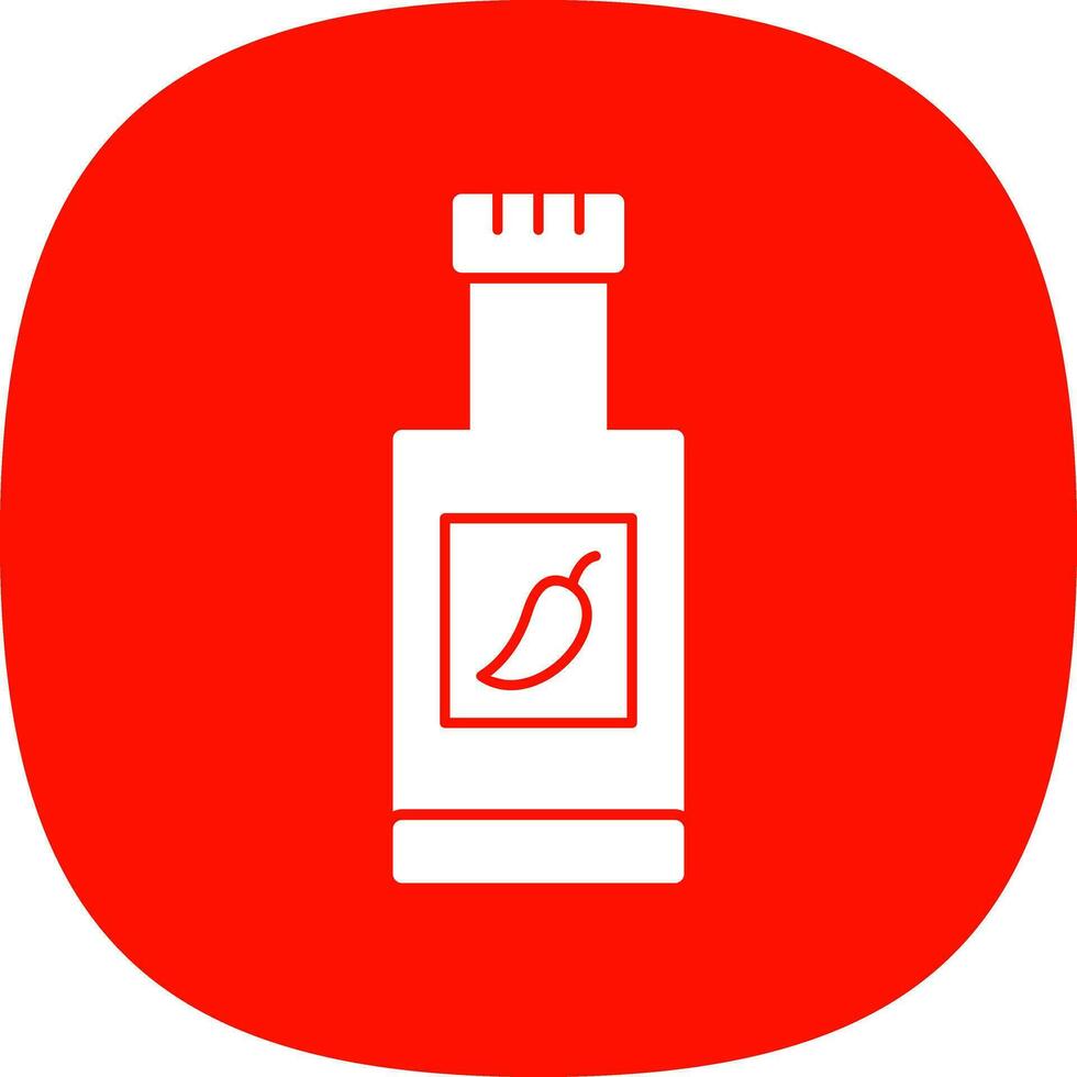 Chili Sauce Vector Icon Design