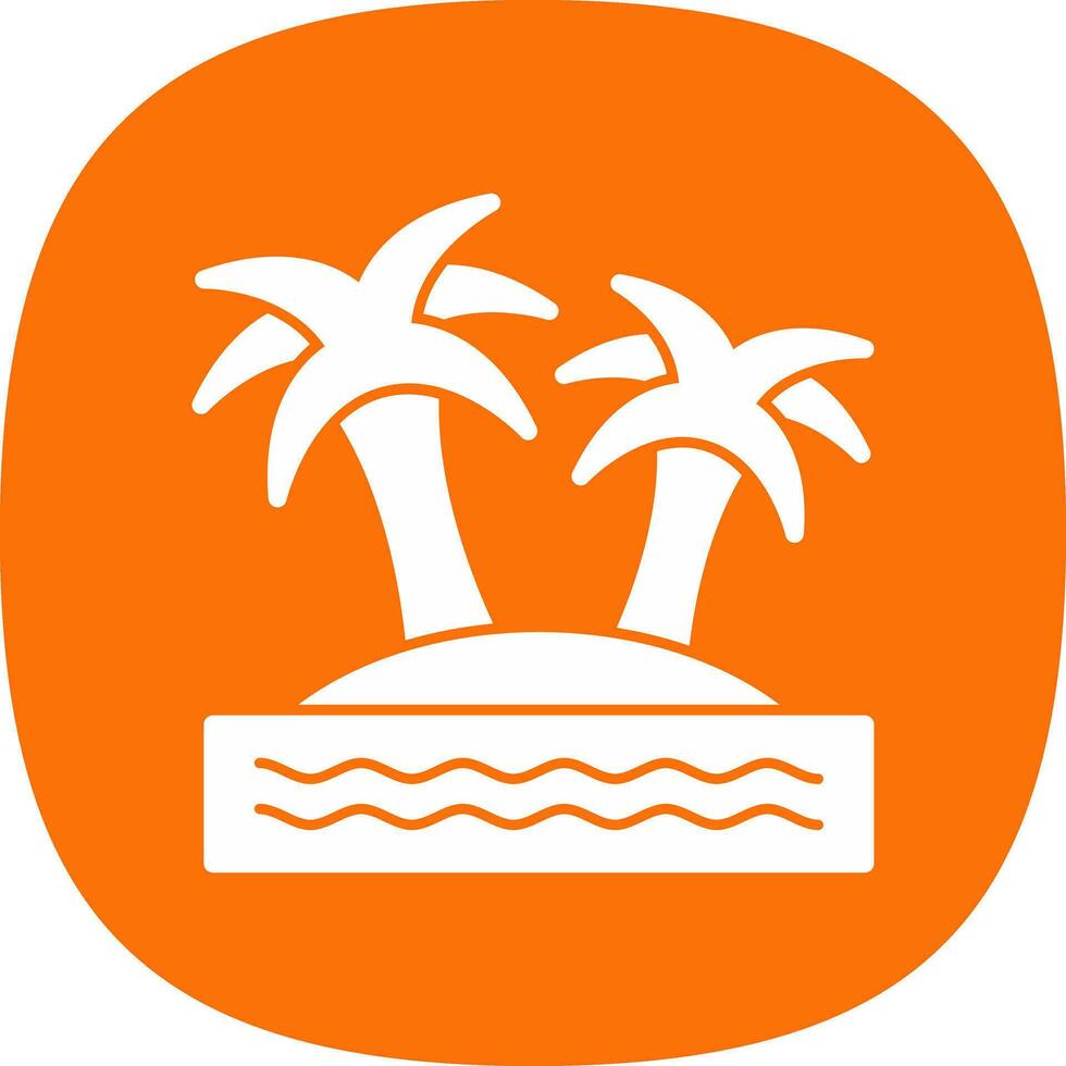 Island Vector Icon Design