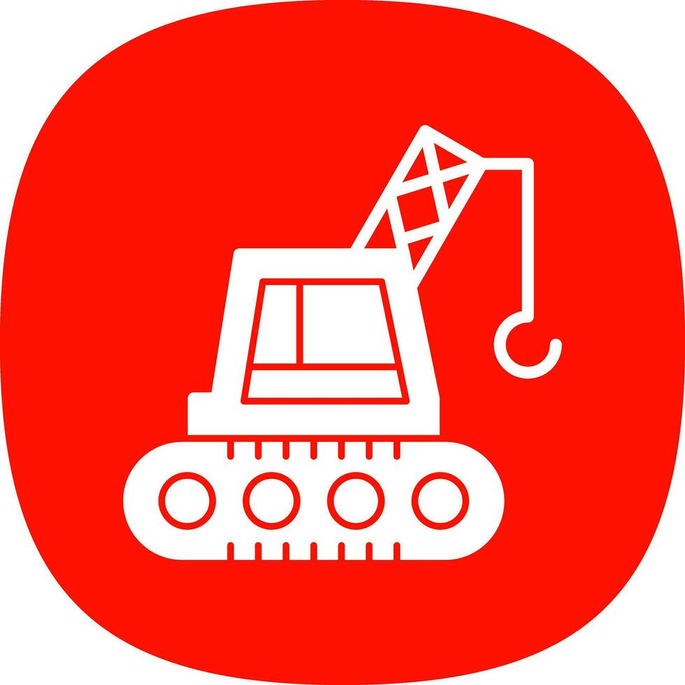 grua máquina vector icono diseño