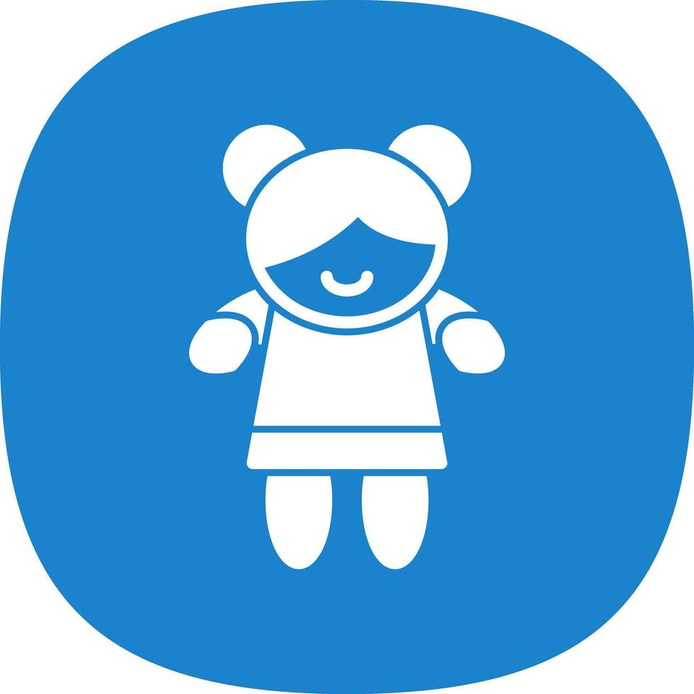 diseño de icono de vector de niña