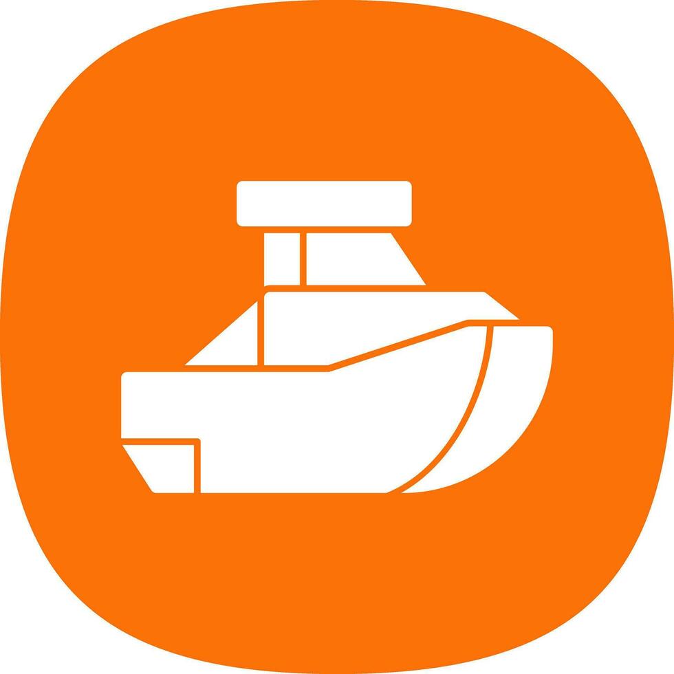 Toy Boat Vector Icon Design