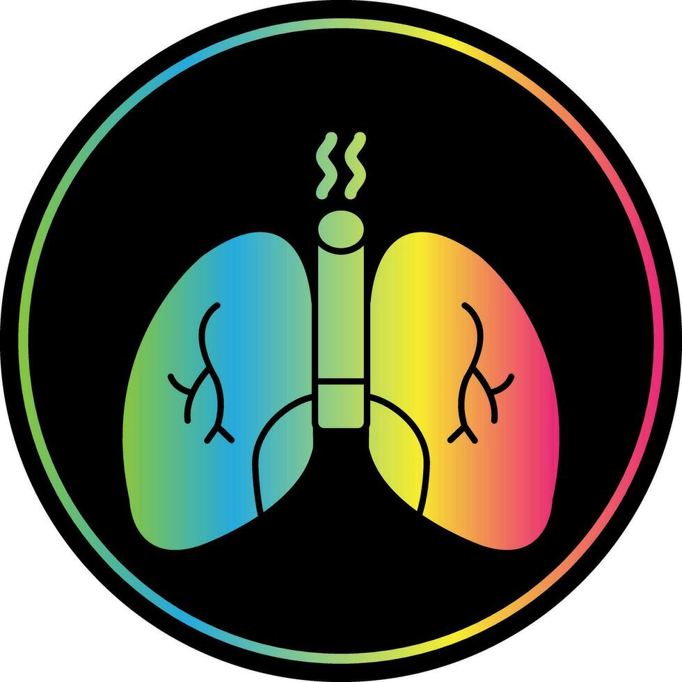 diseño de icono de vector de pulmones