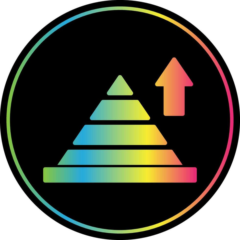 Pyramid CHart Vector Icon Design