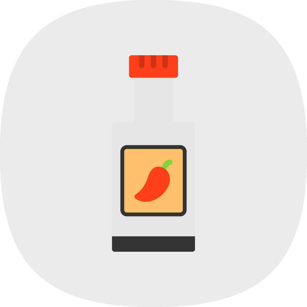 Chili Sauce Vector Icon Design