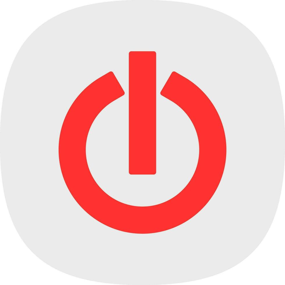 Power Button Vector Icon Design