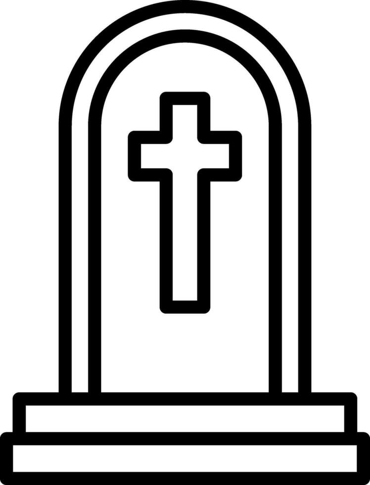 Tomb Vector Icon Design