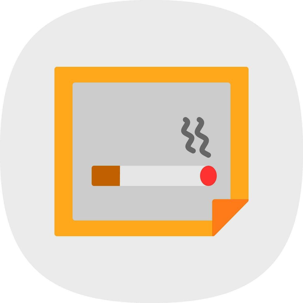 Nicotine Patch Vector Icon Design