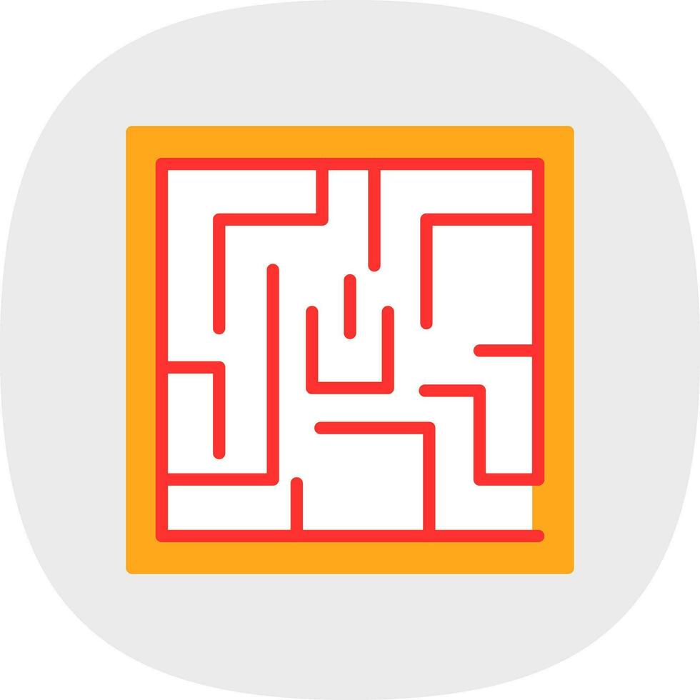 Labyrinth Vector Icon Design