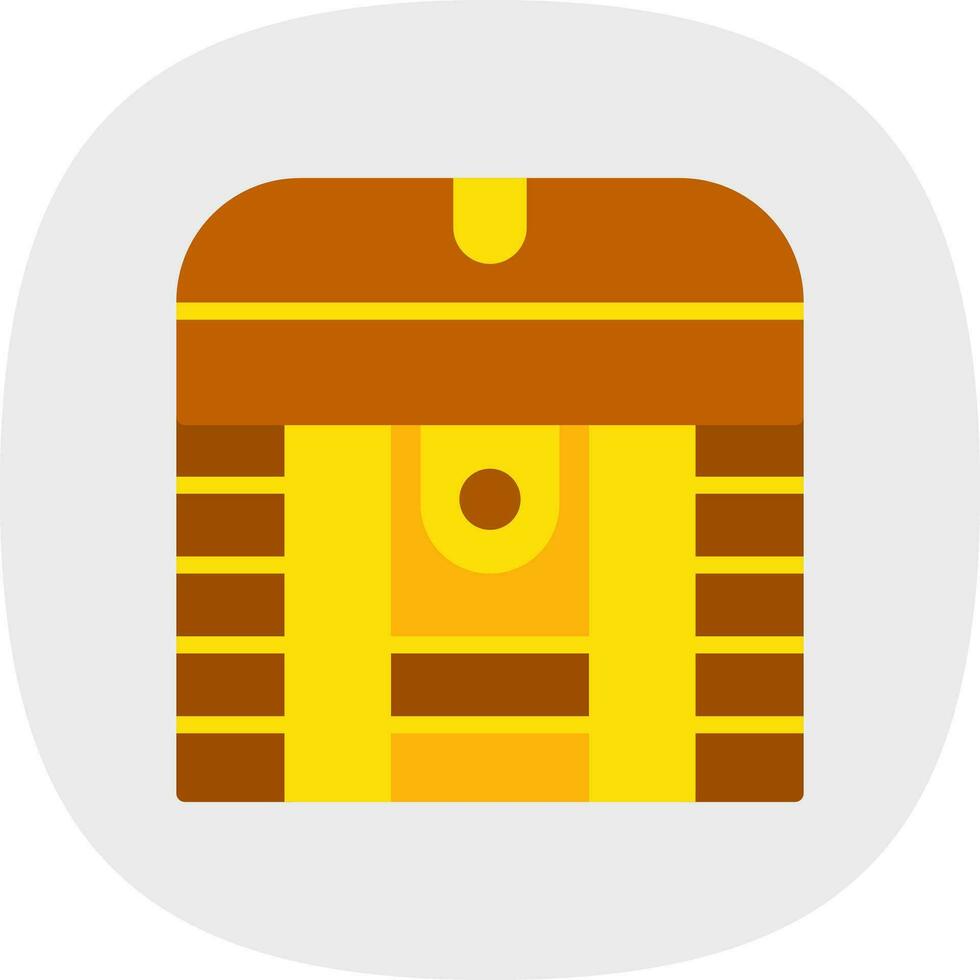 Treasure Chest Vector Icon Design