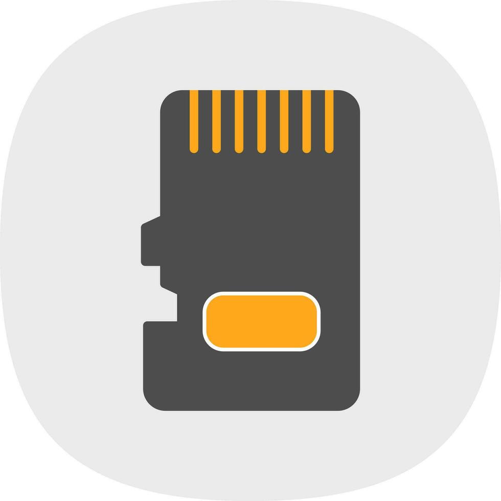 Memory Card Vector Icon Design