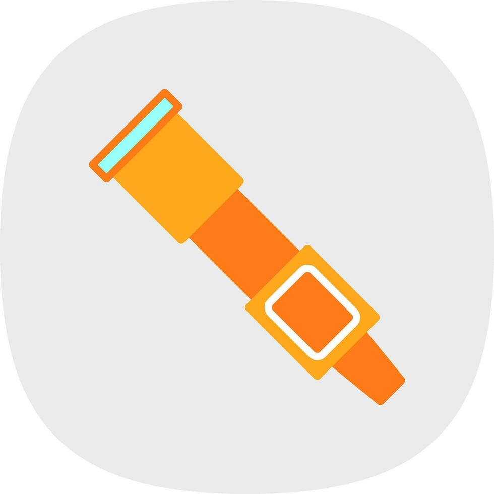 Spyglass Vector Icon Design