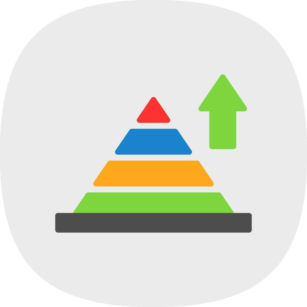 Pyramid CHart Vector Icon Design
