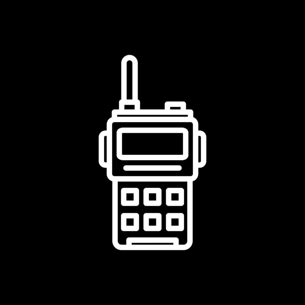 diseño de icono de vector de walkie talkie