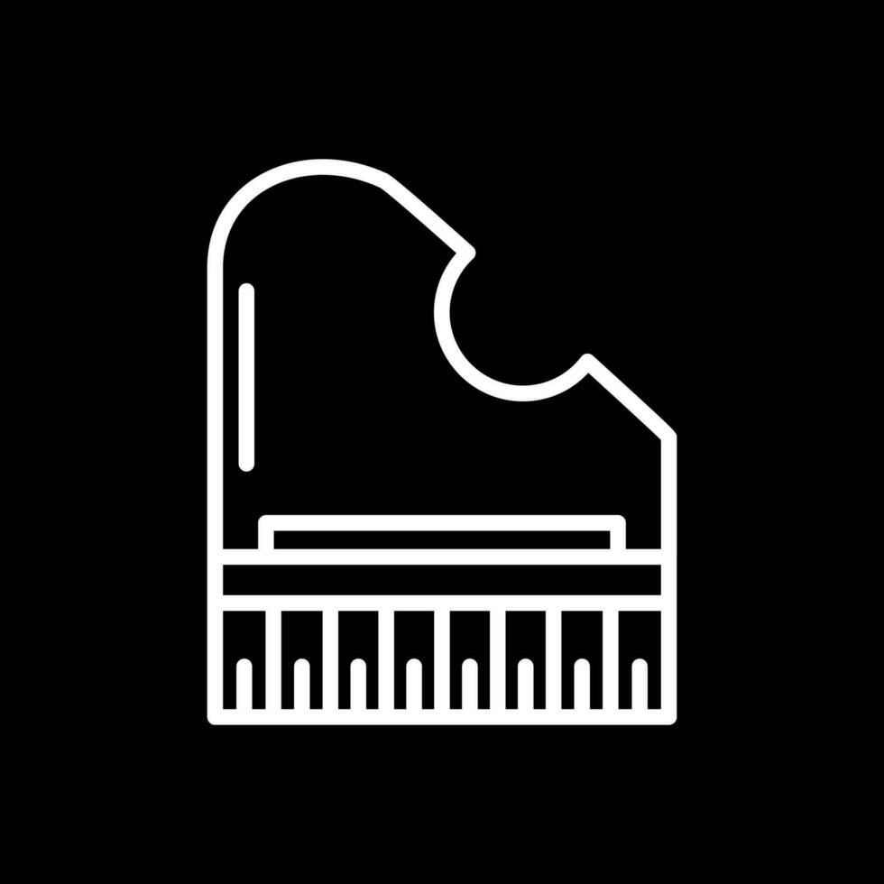 diseño de icono de vector de piano