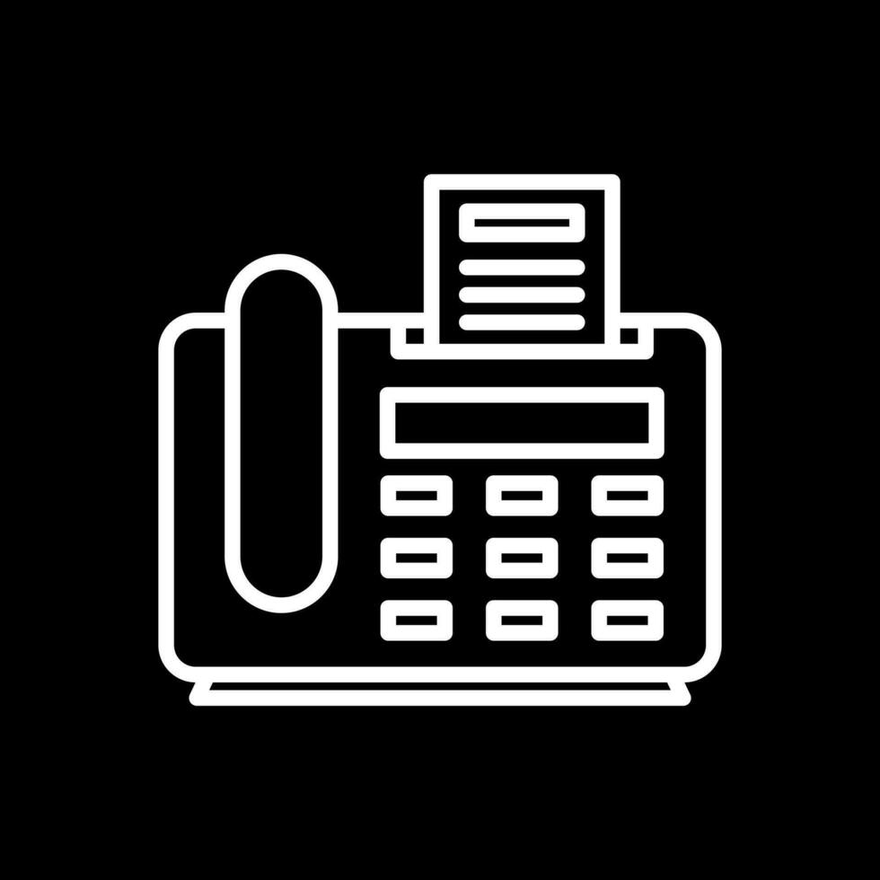 Fax Machine Vector Icon Design