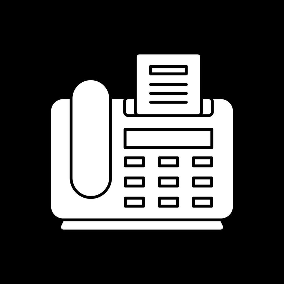 Fax Machine Vector Icon Design