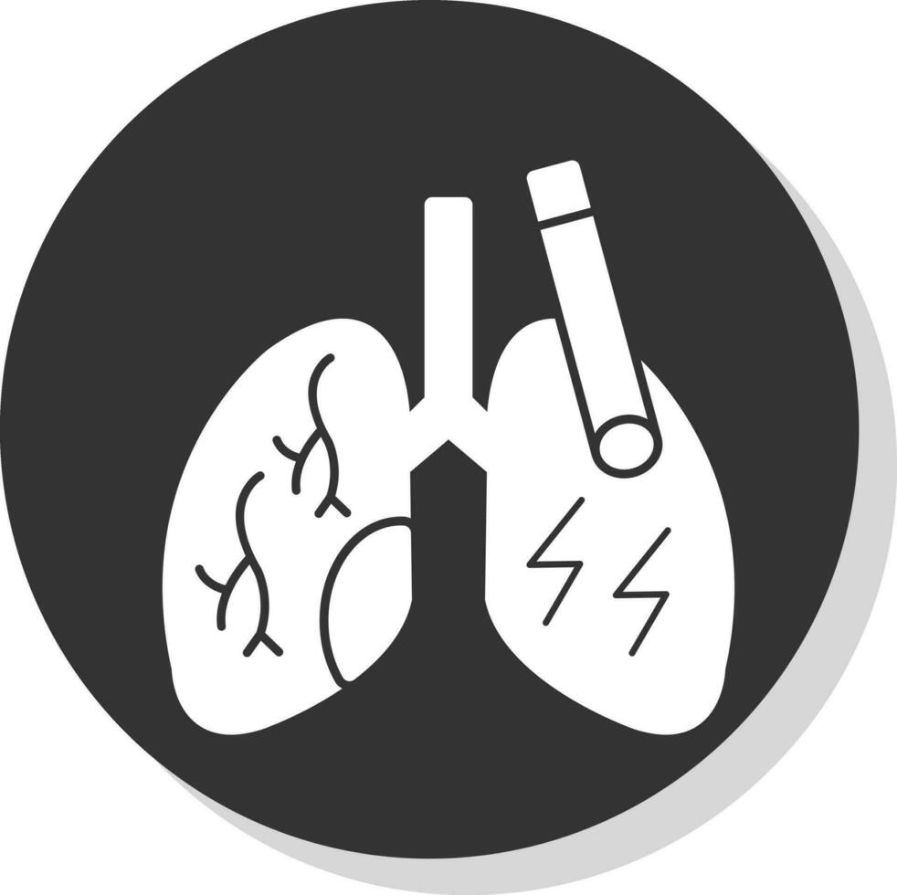 diseño de icono de vector de pulmones