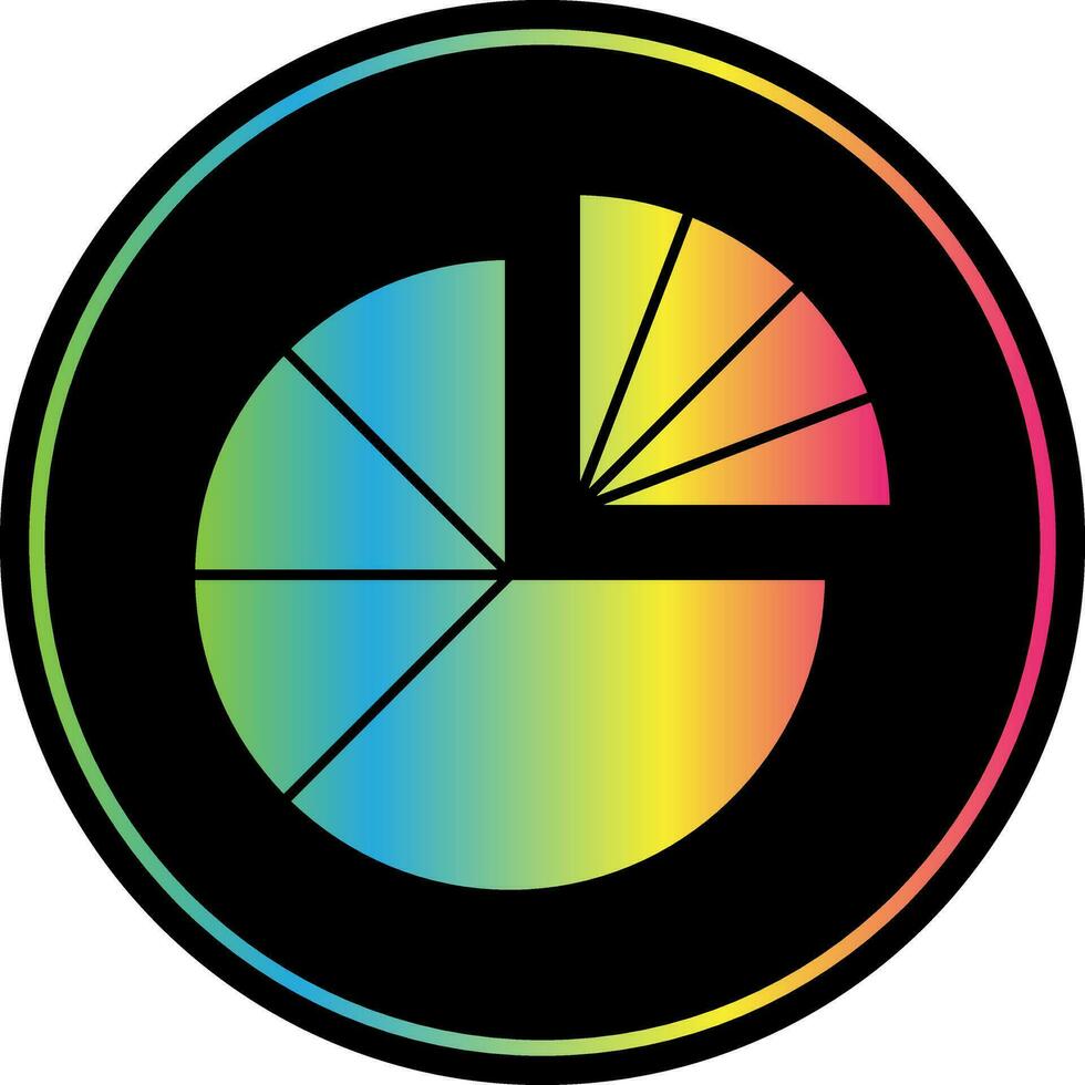 Round Chart Vector Icon Design