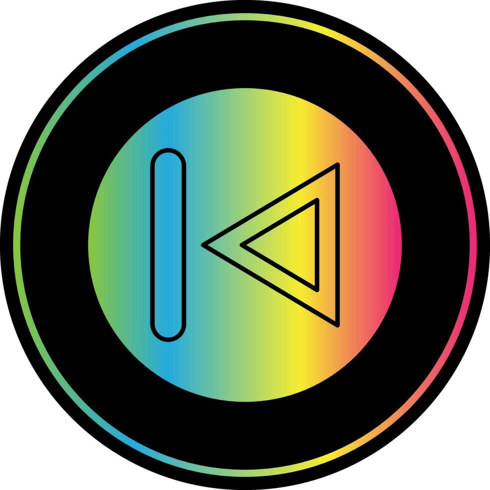 Previous Track Vector Icon Design
