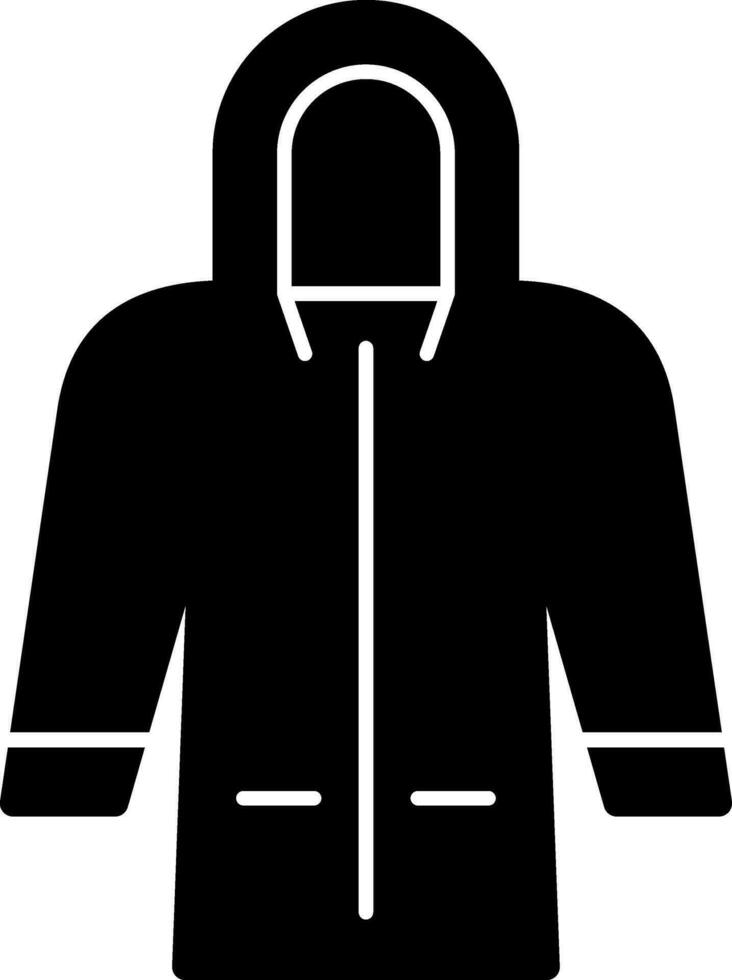 Raincoat Vector Icon Design