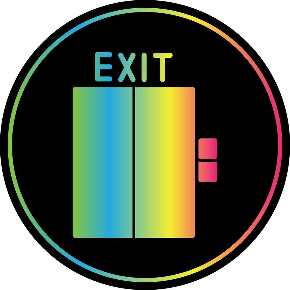 Exit Vector Icon Design