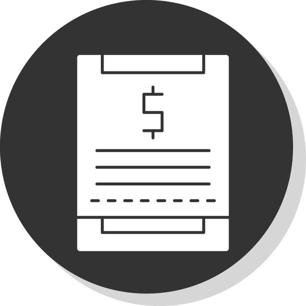 Receipt Vector Icon Design