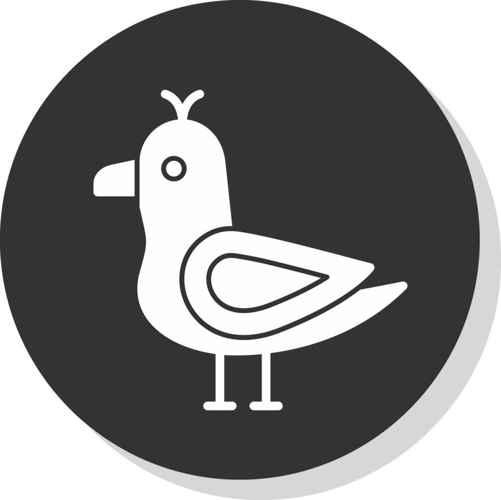 Seagull Vector Icon Design