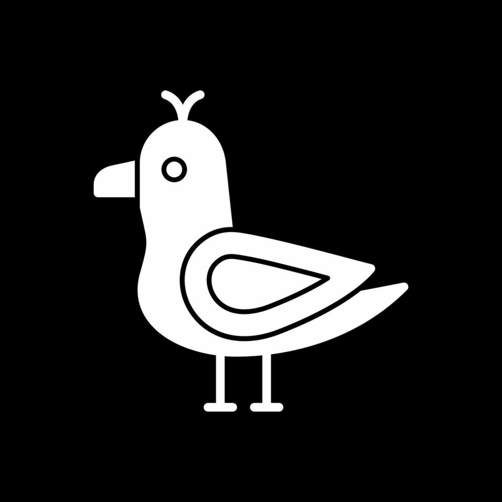 diseño de icono de vector de gaviota