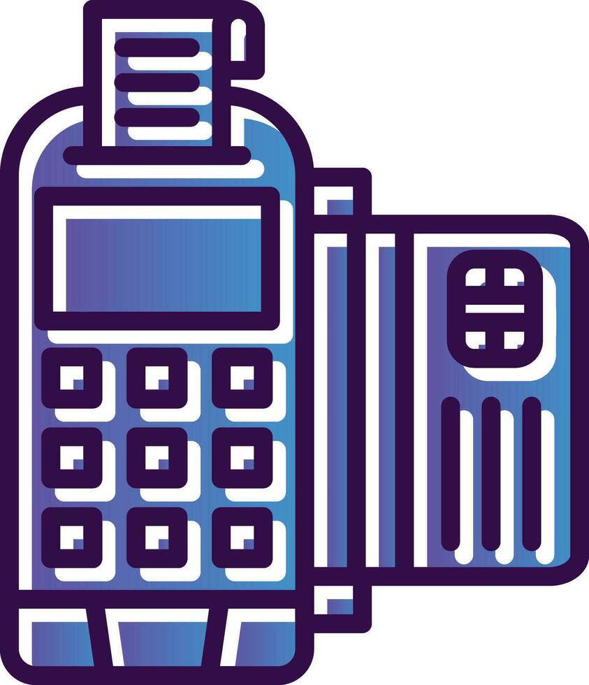 Pos Terminal Vector Icon Design