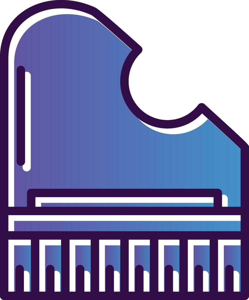 Piano Vector Icon Design