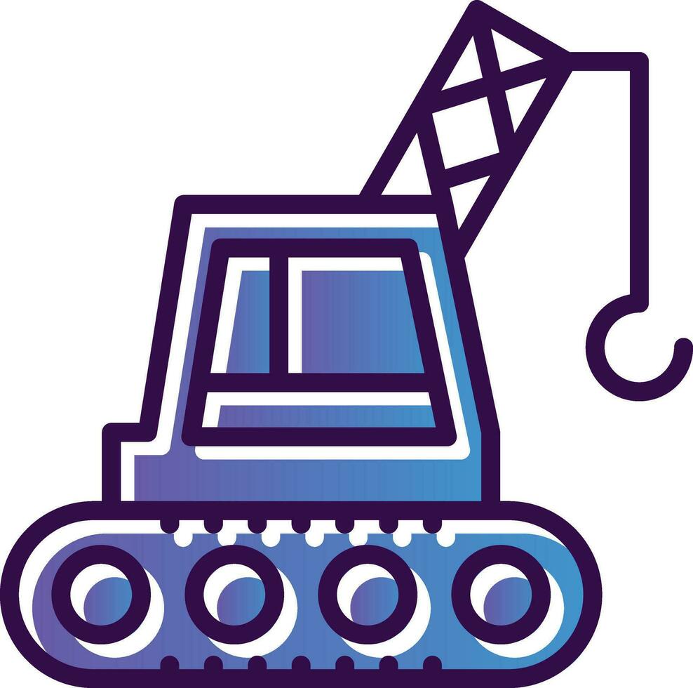 Crane Machine Vector Icon Design