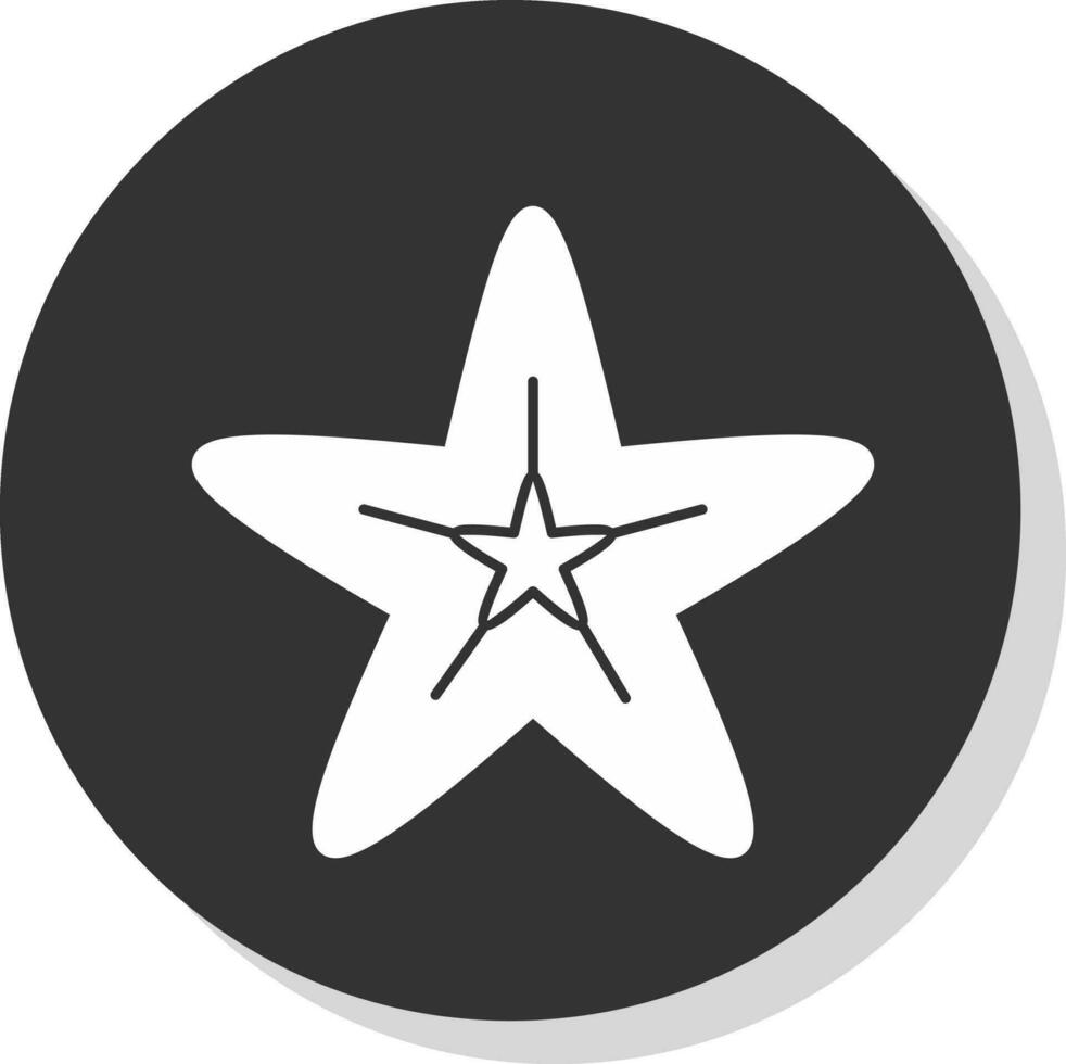 diseño de icono de vector de estrella de mar