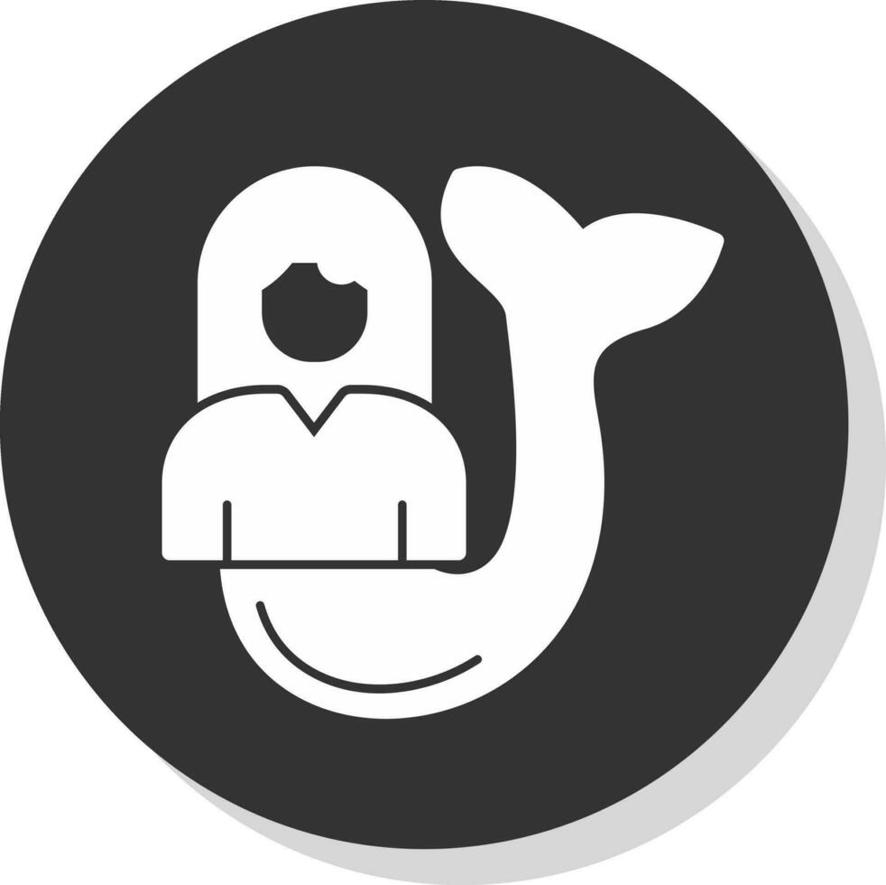 Mermaid Vector Icon Design